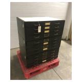 3-Section, 12-Drawer Metal File Cabinet for Parts 3-Section, 12-Drawer Metal File Cabinet for Parts