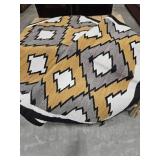 NATIVE AMERICAN 1940-50'S HAND-WOVEN BLANKET
