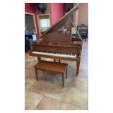 K. KAWAI MODEL: KG-1C BABY GRAND PIANO & BENCH