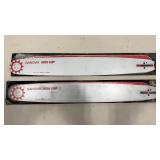 2 SANDVIK 1765-59 20' CHAINSAW BARS