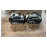 2 18V MAKITA BATTERIES