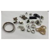 GROUP OF STERLING .925 JEWELRY