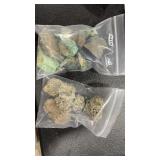 2 BAGS OF TURQUOISE & PYRITE