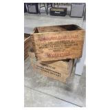 2 WOOD CRATES INC REMINGTON AND HAINES GROCERY