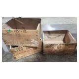 3 UNITED DISTILLERS LIMITED WOOD CRATES