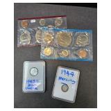 1976 BICENT. MINT SET 1944 MERCURY DIME & 1943