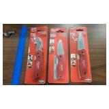 3 MILWAUKEE UTILITY KNIVES