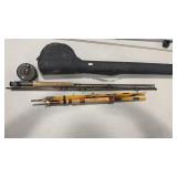 LAMIGIAS FLY ROD & EAGLE X FLY ROD W/  REEL & CASE