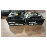 2 MAKITA 18V BATTERIES