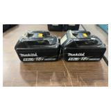 2 MAKITA 18V BATTERIES
