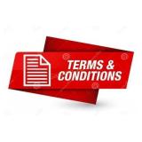 TERMS & CONDITIONS: