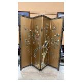 DOUBLE SIDED LACQUERED MCM 4-PANEL SCREEN