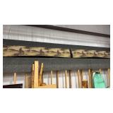 2 WESTERN THEMED VALANCES W/ NAILHEAD ACCENT