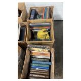 4 BOXES OF HUNTING BOOKS
