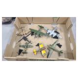 6 DIE CAST AIRPLANES AND 1 HELICOPTER