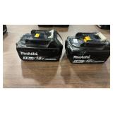 2 MAKITA 18V BATTERIES
