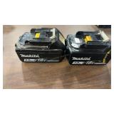 2 18V MAKITA BATTERIES