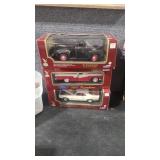 THREE 1/18 SCALE DIE CAST CARS