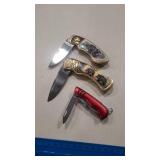 3 POCKET KNIVES