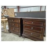 2 - 3-DRAWER NIGHTSTANDS 28' X 18' X 30'