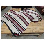 NATIVE AMERICAN 1940-50'S HAND-WOVEN BLANKET