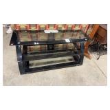 GLASS SHELF ENTERTAINMENT CENTER 50' X 26' X 23'