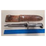 STEEL KNIFE W/ SHEATH 6.5' BLADE