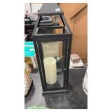 INDOOR/OUTDOOR LANTERN & FLAMELESS CANDLE