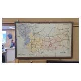 1964 MT HIGHWAY FATALITIES MAP 38' X 24'