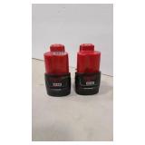 2 12V MILWAUKEE BATTER PACK