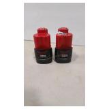 2 12V MILWAUKEE BATTER PACK