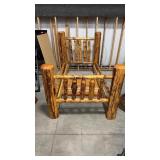 LOG HANDMADE BED MADE BY JAMES CORWIN - WILDLIFE