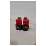 2 12V MILWAUKEE BATTER PACK