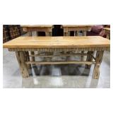 LOG THEMED BENCH 44' X 16' X 18'