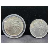 2 - 1921 MORGAN DOLLARS 90% SILVER