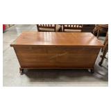 VTG. CEDAR CHEST INSCRIBED 'GERTERUDE FROM ROSS'