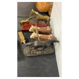 TOM MACKIE PLASTERED BRONZE & BRASS SCULPTURES