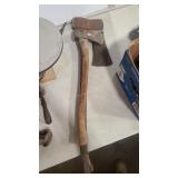 NORLAND AXE AND 2 AXE HEADS