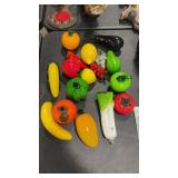 GLASS FRUITS & VEGTABLES