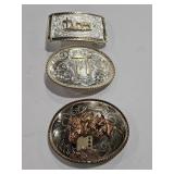 3 BELT BUCKLES