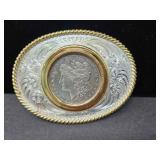 1884 O MORGAN DOLLAR BELT BUCKLE