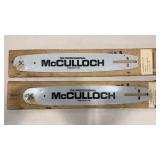 2 McCULLOCH P/N 225116-01 16' CHAINSAW BLADES
