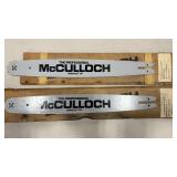 2 McCULLOCH P/N 222917-01 18' CHAINSAW BLADES