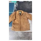 CABELA'S LEATHER/WOOL JACKET SIZE MEDIUM