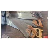 4 HAND SAWS