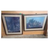 2 FRAMED MOUNT ST. HELLENS ERUPTION