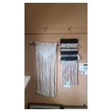 2 MACRAME WALL HANGINGS