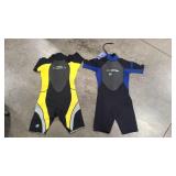 2 WET SUITS SIZE ML AND M