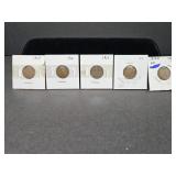 1909/10/11/13/13 D LINCOLN CENTS