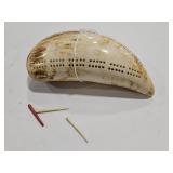 SPERM WHALE TOOTH - CRIBBAGE GAME